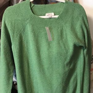 New with tags green Loft sweater